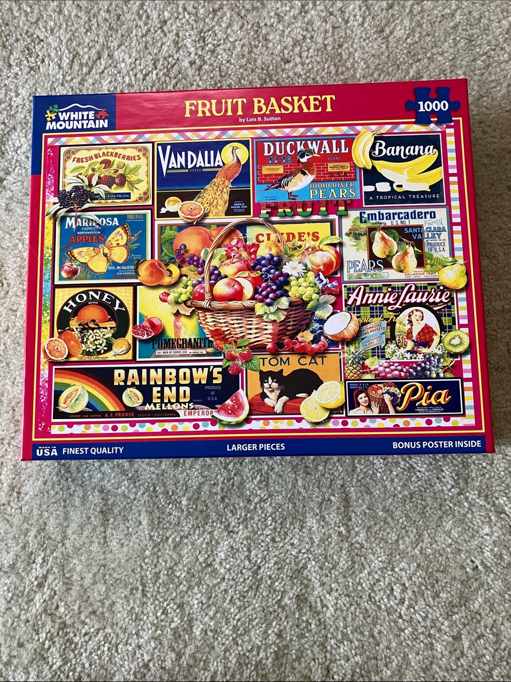 White Mountain Fruit Basket Puzzle